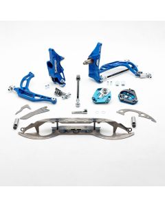 Experience improved handling and performance with the Wisefab Nissan S14 front angle kit with rack relocation. Perfect for motorsport enthusiasts.
