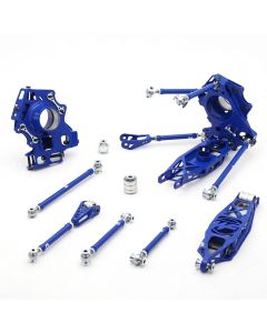 Wisefab BMW E90 M3 rear suspension kit with revised kinematics, adjustable anti-squat, and easy camber control.