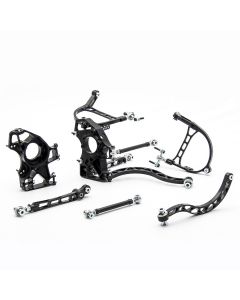 Transform your Mitsubishi EVO with the advanced Wisefab Rear Suspension Drop Knuckle Kit.