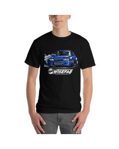 Drifting BMW e46 on a Wisefab t-shirt